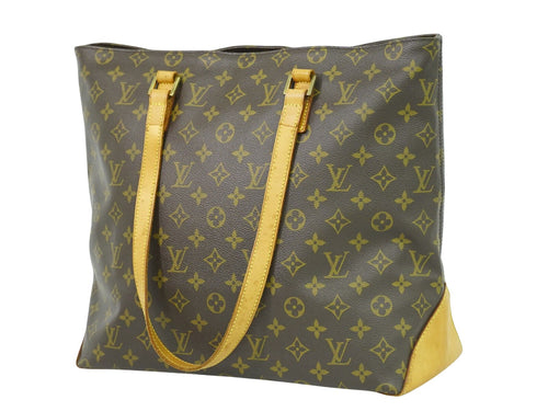 Louis Vuitton Mezzo Brown Canvas Tote Bag (Pre-Owned)