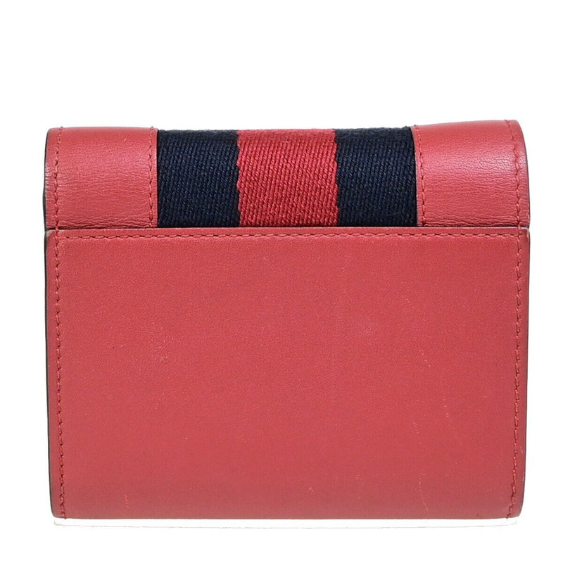 Gucci Sylvie Red Leather Wallet  (Pre-Owned)