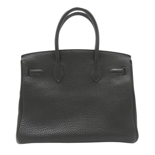 Hermès Birkin 30 Black Leather Handbag (Pre-Owned)