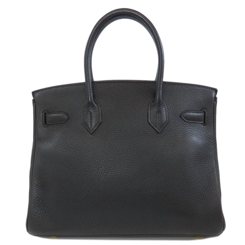 Hermès Birkin 30 Black Leather Handbag (Pre-Owned)