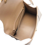 Balenciaga Hourglass Beige Leather Shoulder Bag (Pre-Owned)