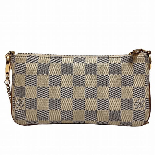 Louis Vuitton Mira White Canvas Clutch Bag (Pre-Owned)