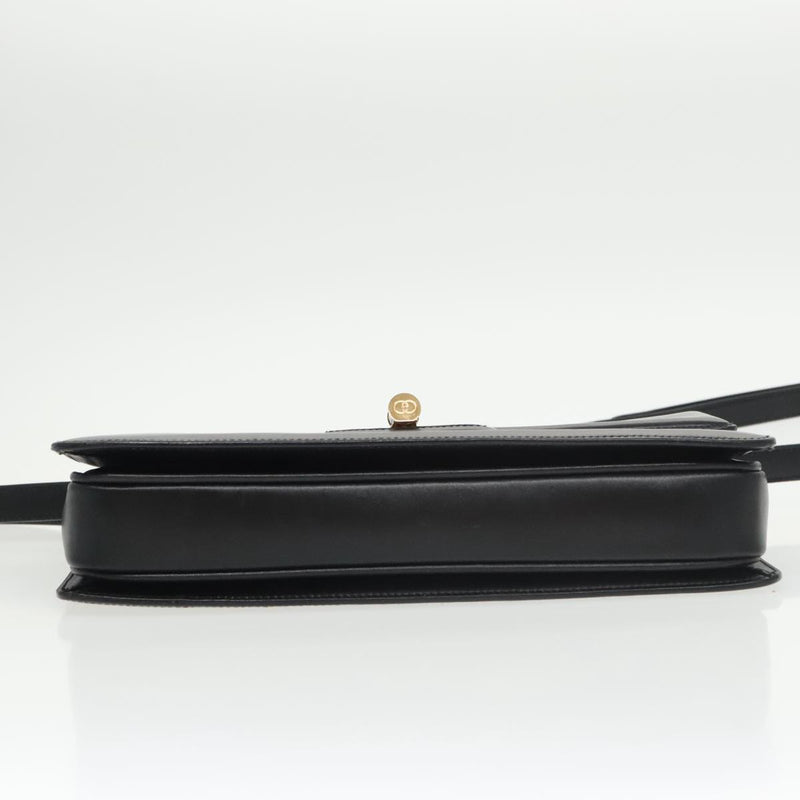 Gucci Bamboo Black Leather Shoulder Bag (Pre-Owned)