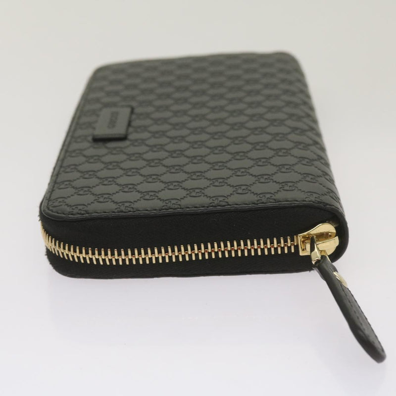 Gucci Guccissima Black Leather Wallet  (Pre-Owned)