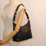 Prada Black Leather Shoulder Bag (Pre-Owned)