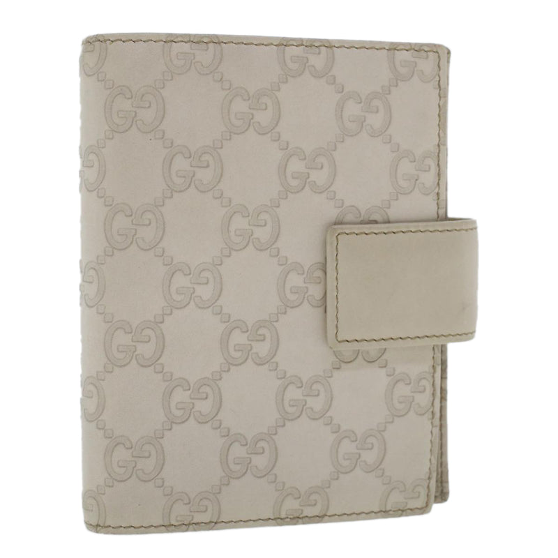 Gucci Guccissima White Canvas Wallet  (Pre-Owned)