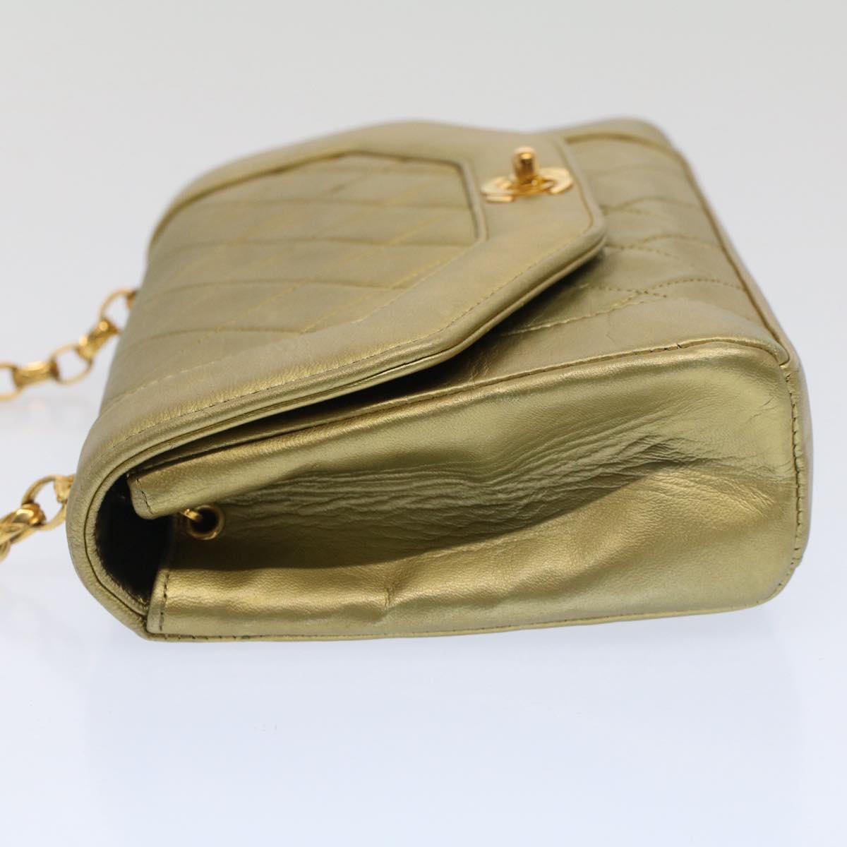 Chanel Gold Pony-Style Calfskin Shoulder Bag (Pre-Owned)