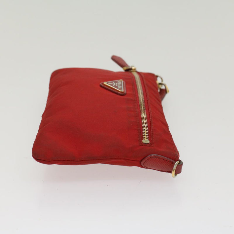 Prada Red Synthetic Clutch Bag (Pre-Owned)