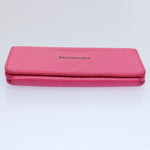 Balenciaga Cash Pink Leather Wallet  (Pre-Owned)