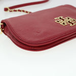 Tory Burch Red Leather Shoulder Bag (Pre-Owned)