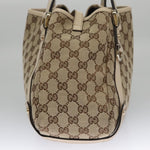 Gucci Abbey Beige Canvas Tote Bag (Pre-Owned)