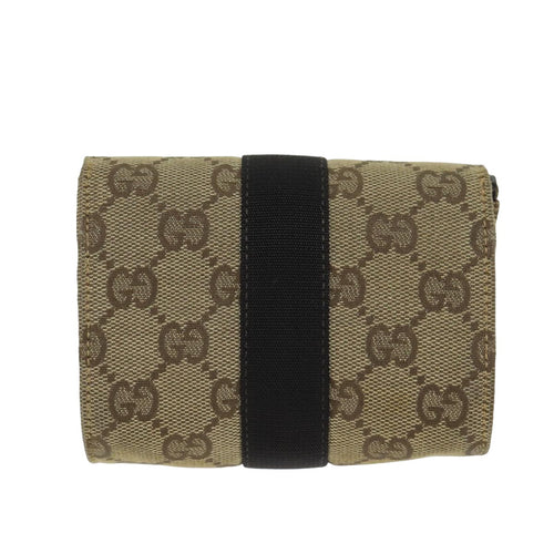 Gucci Gg Canvas Beige Canvas Clutch Bag (Pre-Owned)