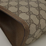 Gucci Ophidia Beige Canvas Clutch Bag (Pre-Owned)