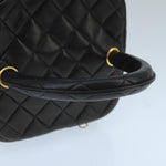 Chanel Vanity Black Leather Handbag (Pre-Owned)