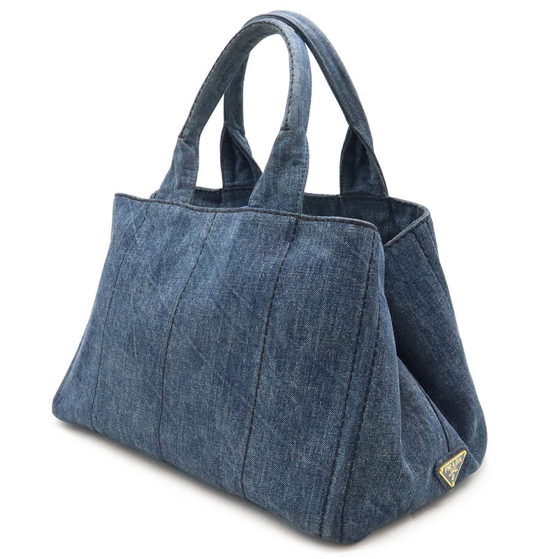 Prada Canapa Blue Denim - Jeans Tote Bag (Pre-Owned)