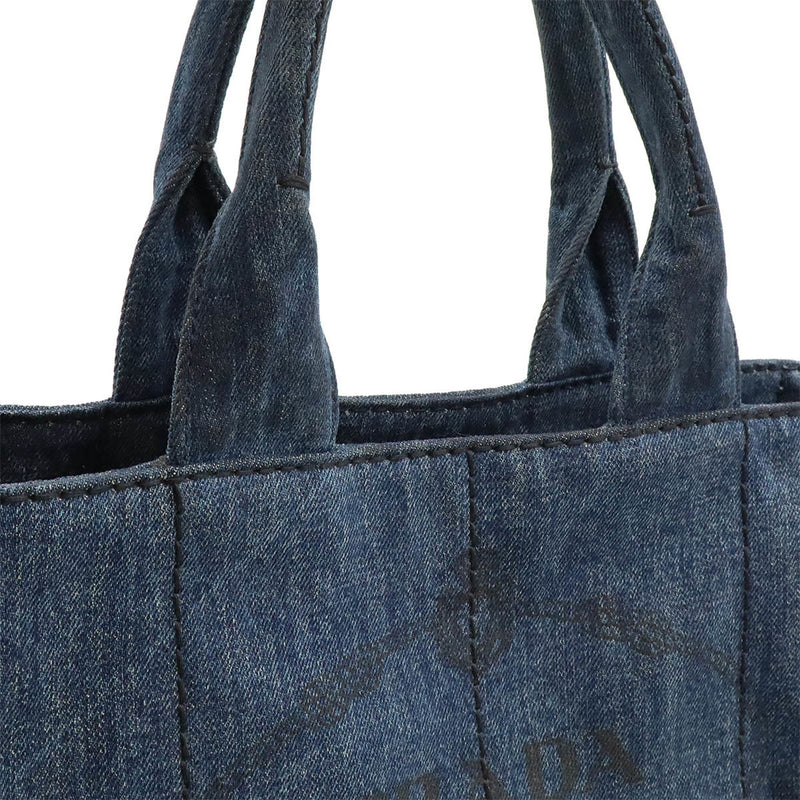 Prada Canapa Blue Denim - Jeans Tote Bag (Pre-Owned)