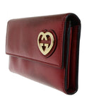 Gucci Lovely Heart Red Patent Leather Wallet  (Pre-Owned)