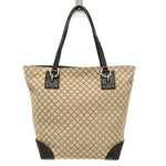 Gucci Diamante Beige Canvas Tote Bag (Pre-Owned)