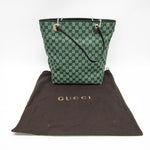 Gucci Gg Canvas Green Canvas Tote Bag (Pre-Owned)