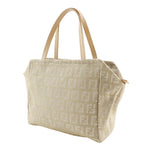 Fendi Beige Canvas Handbag (Pre-Owned)