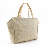 Fendi Beige Canvas Handbag (Pre-Owned)