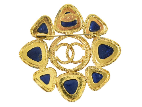 Chanel Gold Gold Plated Brooch Jewelry (Pre-Owned)