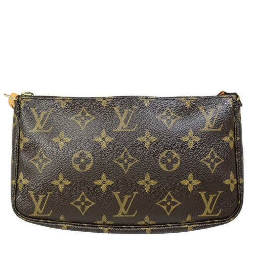 Louis Vuitton Pochette Accessoires Brown Canvas Clutch Bag (Pre-Owned)