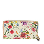 Gucci Floral Multicolour Canvas Wallet  (Pre-Owned)