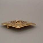 Chanel Coco Mark Gold Gold Plated Brooch Jewelry (Pre-Owned)