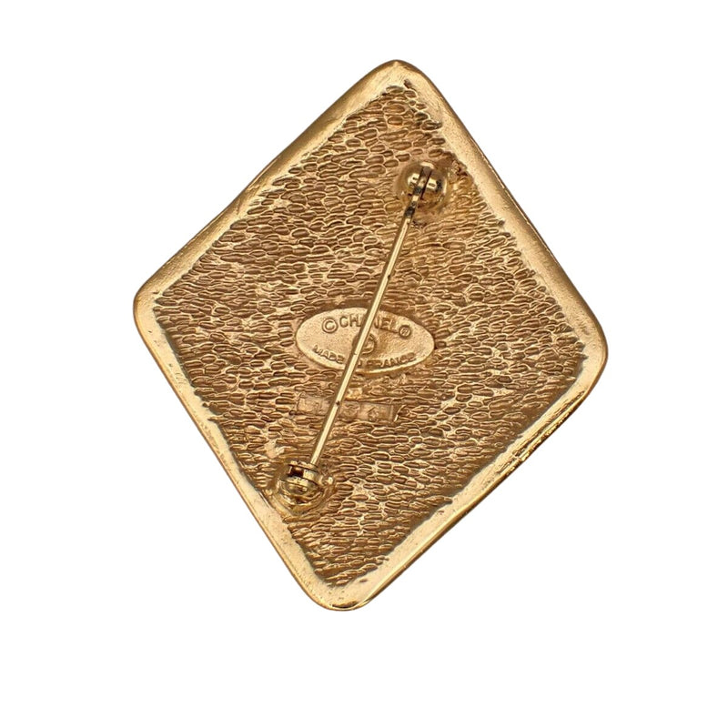 Chanel Coco Mark Gold Gold Plated Brooch Jewelry (Pre-Owned)