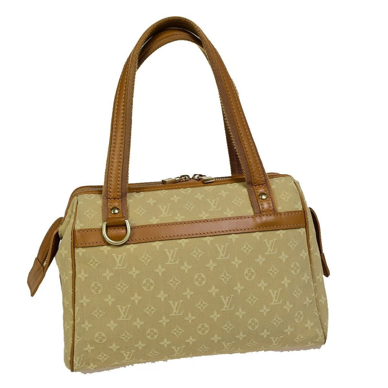 Louis Vuitton Joséphine Beige Canvas Handbag (Pre-Owned)