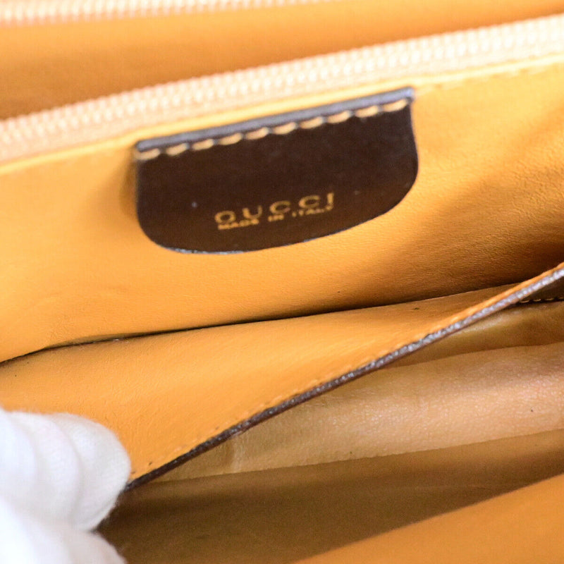 Gucci Brown Leather Handbag (Pre-Owned)