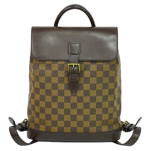 Louis Vuitton Soho Brown Canvas Backpack Bag (Pre-Owned)