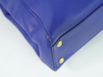 Fendi Peekaboo Blue Leather Handbag (Pre-Owned)