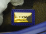 Fendi Peekaboo Blue Leather Handbag (Pre-Owned)