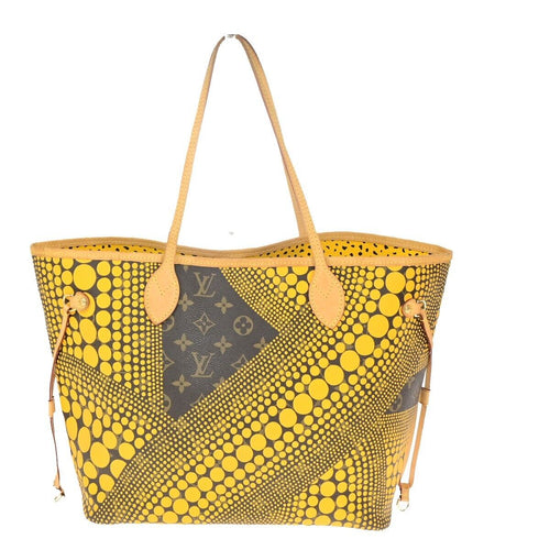 Louis Vuitton Neverfull Mm Yellow Canvas Tote Bag (Pre-Owned)