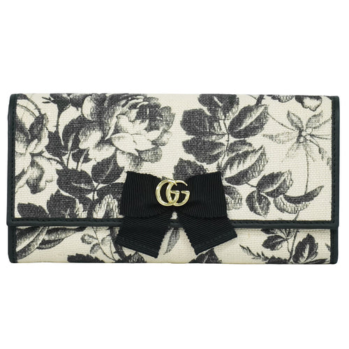 Gucci Ribbon Multicolour Canvas Wallet  (Pre-Owned)