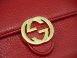 Gucci Interlocking Red Leather Wallet  (Pre-Owned)