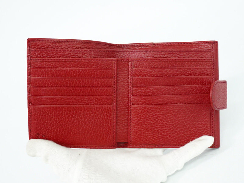 Gucci Interlocking Red Leather Wallet  (Pre-Owned)