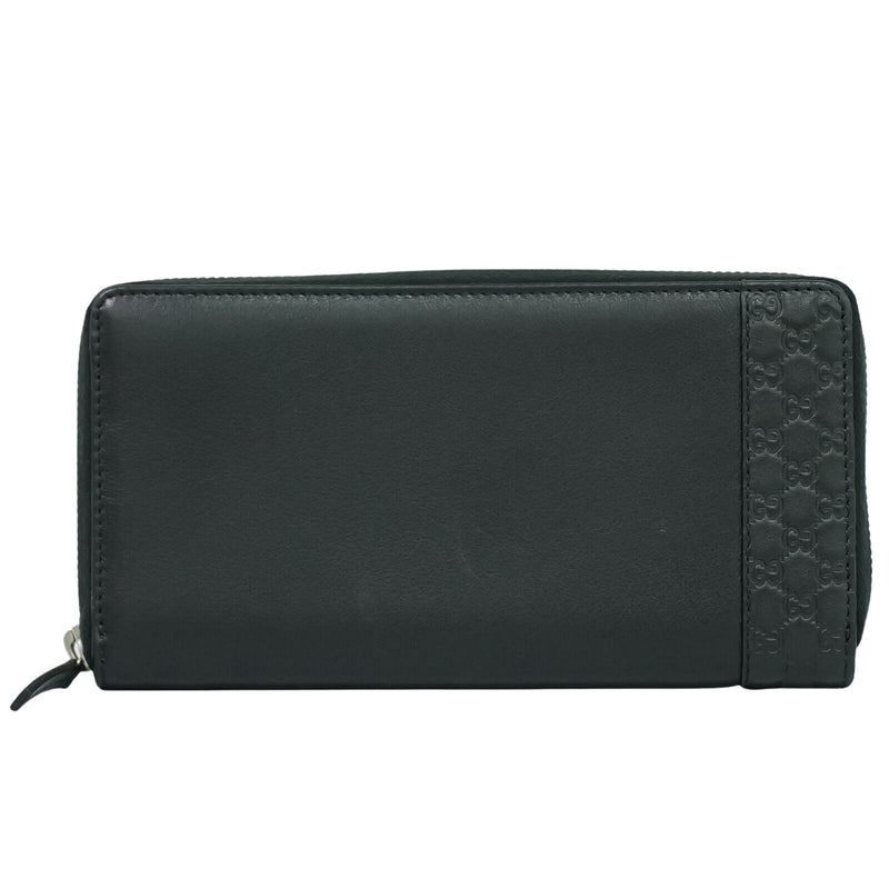 Gucci Micro Guccissima Black Leather Wallet  (Pre-Owned)