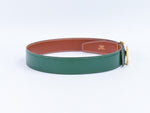 Hermès H Green Leather Belt  (Pre-Owned)