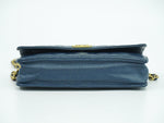 Chanel Boy Blue Leather Shoulder Bag (Pre-Owned)