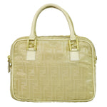 Fendi Beige Canvas Handbag (Pre-Owned)