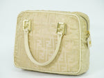 Fendi Beige Canvas Handbag (Pre-Owned)