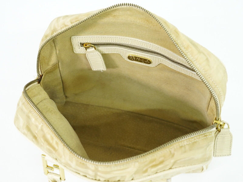 Fendi Beige Canvas Handbag (Pre-Owned)