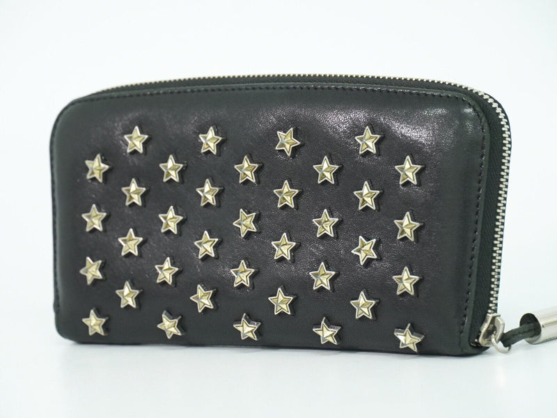 Jimmy Choo Black Leather Wallet  (Pre-Owned)