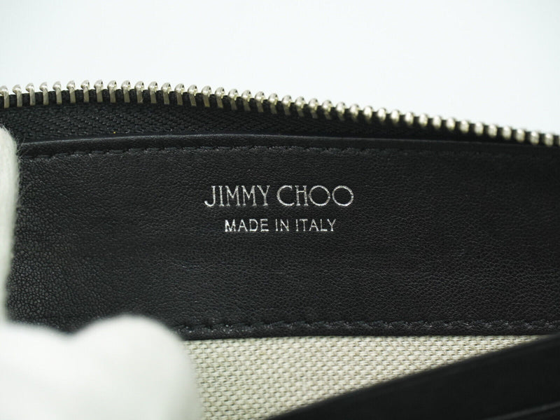 Jimmy Choo Black Leather Wallet  (Pre-Owned)