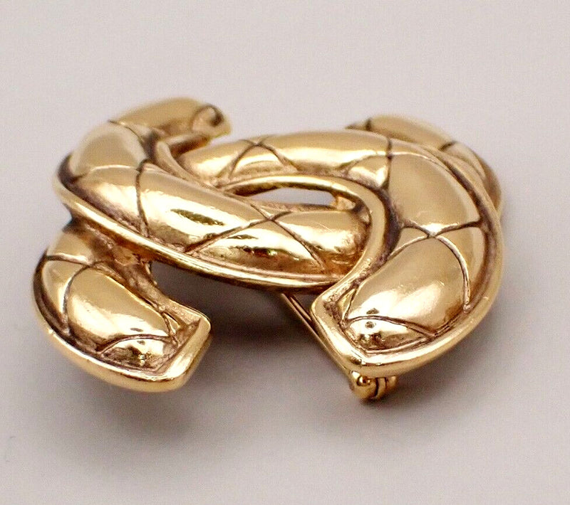 Chanel Coco Mark Gold Gold Plated Brooch Jewelry (Pre-Owned)