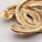 Chanel Coco Mark Gold Gold Plated Brooch Jewelry (Pre-Owned)