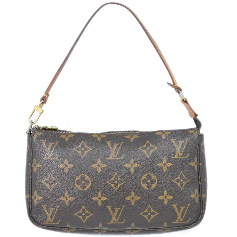 Louis Vuitton Pochette Accessoire Brown Canvas Handbag (Pre-Owned)